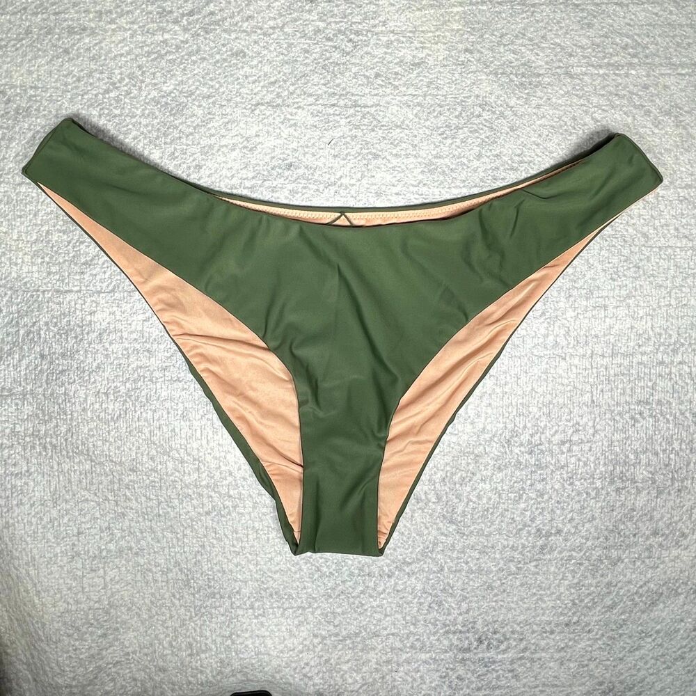 J.Crew Curved-waist Cheeky Bikini Bottom For Women‎ - swimwear Size L BC125 SAF